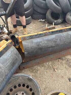 09208 Meyer 8 1/2 V Plow Used Good Condition Located In Wilton Wi Usa Please Pick Up