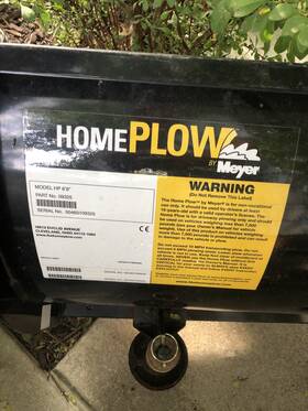 09325 Meyer Home Plow Hp 6 8 Inch