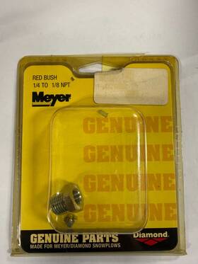 Meyer 1-m21805c Red Bush 1/4 To 1/8 Npt No