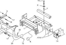 Ft83-ft93 Meyer 11325 Snow Plow Mount S-10 Chevy/gmc Mounting Bracket #1 Only