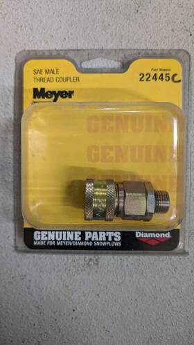 22445 Meyer Brand New Genuine Oem / Diamond Sae Male Thread Coupler #