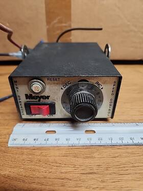 36244-03 Meyer Salt Spreader Controller Not Tested As-is Used Vintage Adjustable