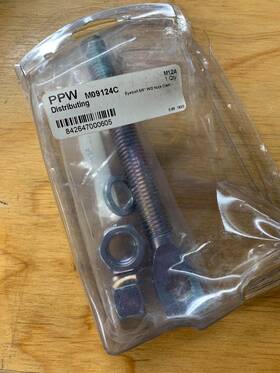 M09124c Meyer Ppw Distributing Eyebolt 5/8 Inch With 2 Nuts Part No