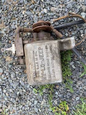 22312-j Monarch Willys Hy-lo-jeep Plow Pump Unt With Pulley Vintage 22312 J