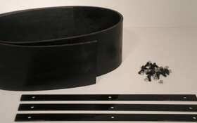 Pr-sd-st6-8 Moonshinestillpro Universal Heavy Duty Rubber Snow Deflector Kit Up To 6-8ft. Straight Plow