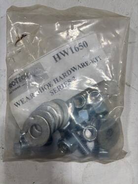 Hw1650 Pro-tech Lot Of 4 - Snow Pusher Wear Shoe Hardware Kit Series 2
