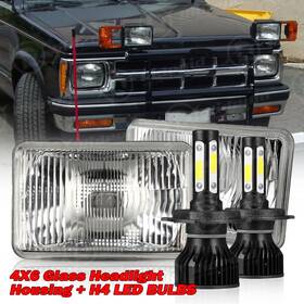 Rdddx800h4 Ridroid Pair 4x6 Inch Led Headlights Hi/lo For Blizzard Snowplow Snow Plow 680lt 720lt 810