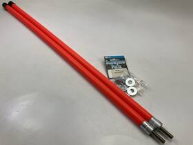1308106 Sam Nylon Snowplow Marker Fluorescent Orange 3/4 Inch X 28 2 Pack