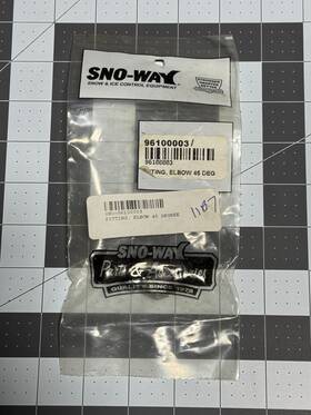 96100003 Sno-way Elbow Fitting 45 Degree