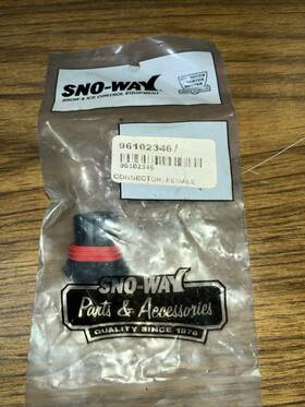 96102346 Sno-way Female Connector 2 Pin Oem Nos