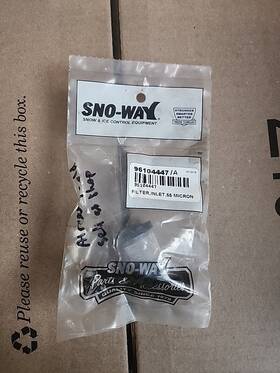 96104447 Sno-way 55 Micron Inlet Filter