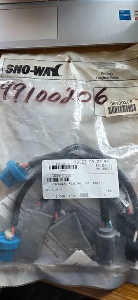 99100206 Sno-way Adapter Harness Dual Hb1