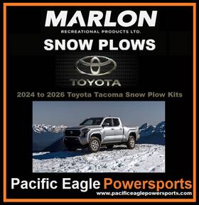 Aval8219-24-26-toy-tac-31094 Snowbear 2024-2026 Toyota Tacoma 82 Inch X19 Heavy-duty Snow Plow With Hitch Winch And Remote