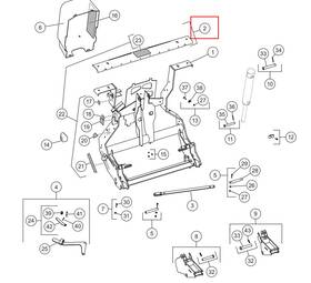 85009 Snowex Genuine Oem Light Bar Channel Mounting Bracket