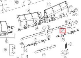 85127 Snowex Genuine Oem Cutting Edge 1/2 One Side Hdv Plow