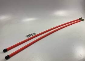 Gen-sd48f Spark Snow Plow Fluorescent Nylon Orange Guide Kit 3/4 Inch X 48 Bolt-on Pair