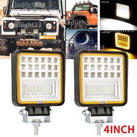C25y Splledlights Snow Plow Boost Lights Led Heated Lamp Truck Tractor Headlight Suv Utv
