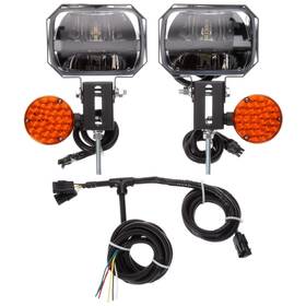9-33v Truck-lite 80875 Led 5 Inch X 7 Rectangular Snow Plow Lights Kit 1300 Lumens