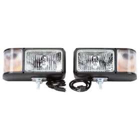 80893 Truck-lite Snow Plow Light Halogen 2 Bulb Glass 4 X 6 Inch