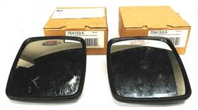 704153-5 Velvac 6-1/2 Inch X 6 Plastic Convex Glass Mirror Lot Of 2 Nos