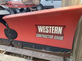 13120510918174300 Western V Blade Snow Plow 7 1/2 Contractor Grade. With All Harnesses And Control