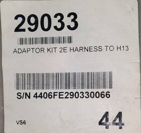 29033 Western Plows Adapter Kit 2e To H13 Oem