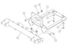 35147 Western Utv Mount Kit For John Deere Hpx