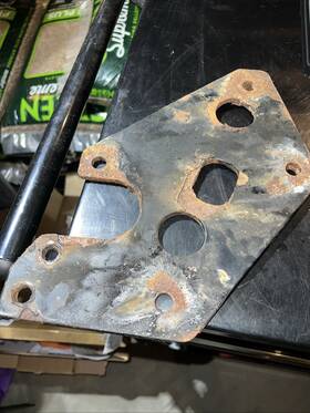 69981 Western 41473 Fisher Rear Bracket Pass. Side P# 41474 Fits Mounts 7192