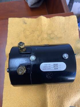 48285 Western 12 V Plow Pump Motor Slotted Shaft Blizzard