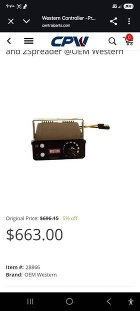 5501405 Western Salter Cotrol