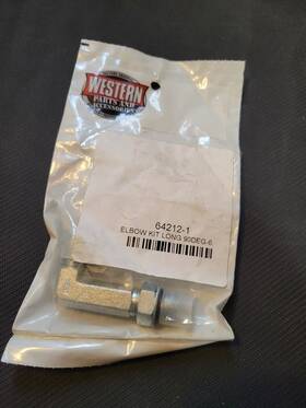 64212-1 Western Genuine Western/fisher/snow Ex Plow Snowplow Hydraulic Elbow 90 New