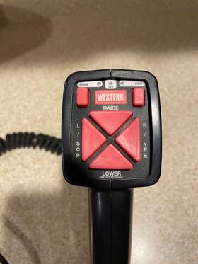 64294 Western Working Oem Handheld V-plow Controller Snow Round 10 Pin 6 Button