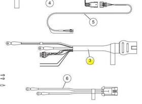 72092 Western Snowex Part # - 7-pin Spreader Harness