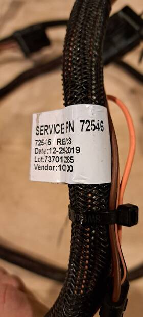 72558 Western Led Truck Side Electrical Kit Fisher Snowex - Less Plug Cover