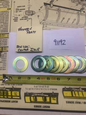 91192 Western Snow Plow Shoe Washer Spacer 10 Pcs. - Pt.#