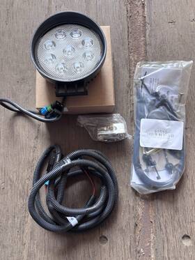 Western 99732-1 Secondary Work Light Led Round Lamp With Wiring Harness