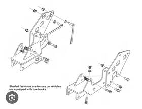 41489-69981 Western Aftermarket Snowex 69981 Snow Plow Mount Bolt Kit 11-19 Chevy/gm 2500 3500 41489