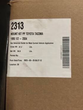 Western Fisher Snowex 2313 Oem Truckside Plow Mount Toyota Tacoma 95 1/2 -04