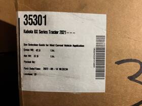 Western Fisher Snowex 35301 Impact Utv Snow Plow Mount Kubota Bx Series Tractor