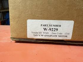 W-9229 Western Snowplow Motor New Free Shipping