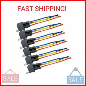 Rh12 Western Whse 12v 5-pin Relay Kit Spdt Automotive With Pigtail 6-pack
