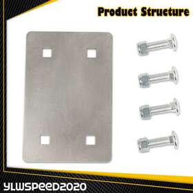 V-02vma0001asl Ylwspeed20 Vibrator Mount Plate 80lb 200lb Tailgate Spreader Silver Fit For Saltdogg Snowex