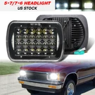 For Chevy S10 Blazer 1983-1994 7X6" 5X7" Led Headlight Halo Projector Hi-lo Beam. Fixed Price $36.99.