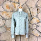 Ralph Lauren Blue Label Western Puff Sleeve Blouse Mineral Springs Stripe 8. Fixed Price $157.50.