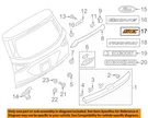 Ford Oem 17-19 Escape Lift Gate Exterior Trim-nameplate GJ5Z9942528D. Fixed Price $27.55.