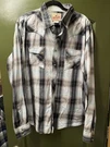 Vintage Wrangler Men's 2XLT Plaid Western Pearl Snap. Fixed Price $21.00.