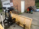Fisher Plow 8 Foot Wide Heavy Duty Snow Thrower With 2 Head Lights.. Fixed Price $2000.00.