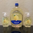 Softsoap Limited Edition Meyer Lemon Bundle - 50OZ Refill + 2 Hand Pumps. Fixed Price $26.99.