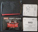 Boss Snow Plow - Owners Manual & More!. Fixed Price $9.95.