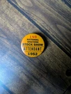 1952 National Western Stock Show Attendant Pinback. Fixed Price $19.99.